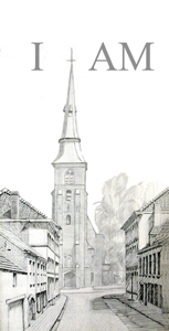 Sint AnnaKerk silverpoint with india ink