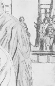 Underdrawing for A Piece of Me #14 in pencil.