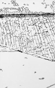 Pen and ink Underdrawing for A Piece of Me #59