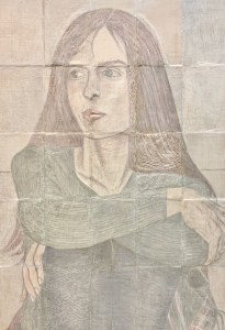 Anna Back after two layers of a white lead scumble.