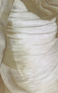 Pieces of Me #36, silverpoint underdrawing on toned ground tightened with acrylic