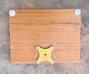 Watercolor pochade box underside. 10 3/4" x 13 3/4"